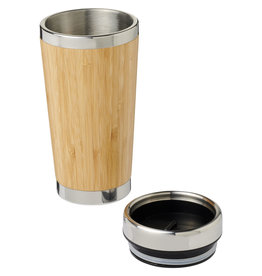 Bambus 450 ml beker met buitenzijde van bamboe