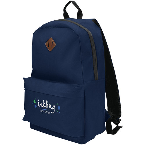 Stratta 15 inch laptoprugzak van 600D polycanvas bedrukt met bedrijfslogo