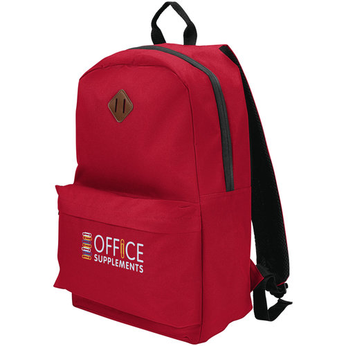 Stratta 15 inch laptoprugzak van 600D polycanvas bedrukt met bedrijfslogo
