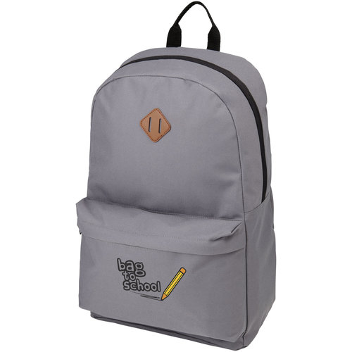 Stratta 15 inch laptoprugzak van 600D polycanvas bedrukt met bedrijfslogo