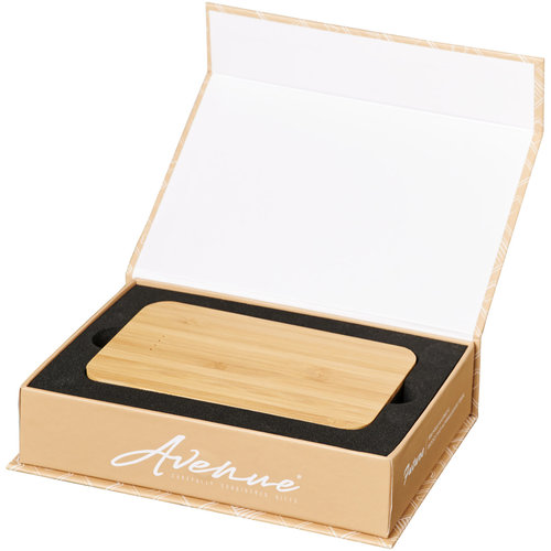 Future 6000 mAh draadloze powerbank van bamboe en stof
