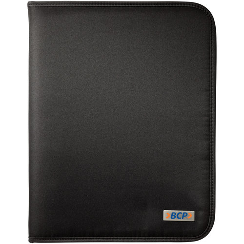 Stanford deluxe A4 portfolio met ritssluiting bedrukt met bedrijfslogo voor vergaderingen en zakelijk gebruik