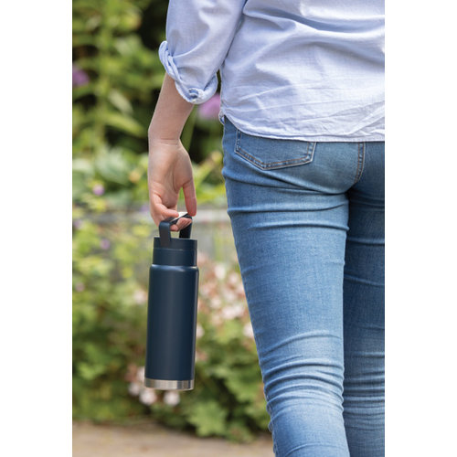 DeBle Lekvrije On-the-Go Vacuümfles met Handvat 680 ml P436.921 bedrukken met logo