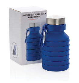 Lekvrije opvouwbare siliconen fles met schroefdop P432.621