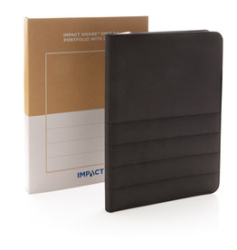 DeBle Impact AWARE RPET A4 portfolio met rits P77416 bedrukken met logo