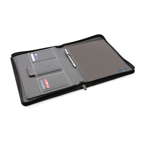 DeBle Impact AWARE RPET A4 portfolio met rits P77416 bedrukken met logo