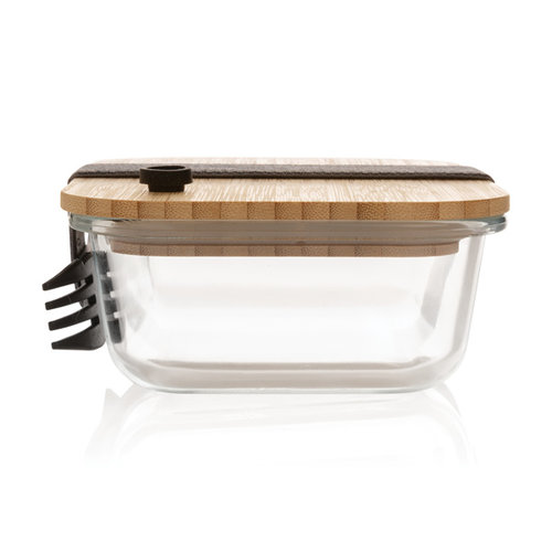 DéBlé glazen lunchbox met bamboe deksel P269.560 bedrukt met logo