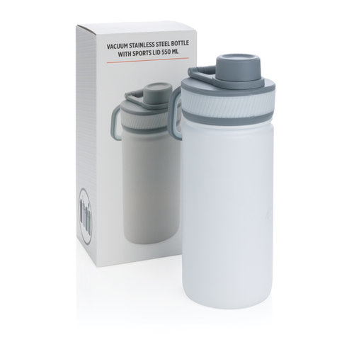 Vacuüm roestvrijstalen fles met sportdop 550ml P436.193 Vacuüm roestvrijstalen fles met sportdop 550ml P436.193