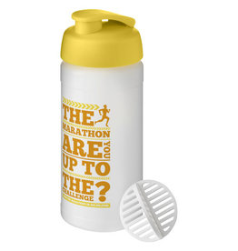 Waterflessen bedrukken Baseline® Plus 500 ml sportfles met shaker bal