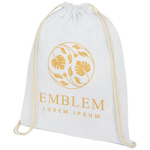 Oregon 140 g/m² katoenen rugzak met trekkoordsluiting