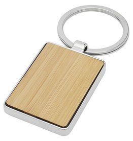 Neta bamboe rechthoekige sleutelhanger