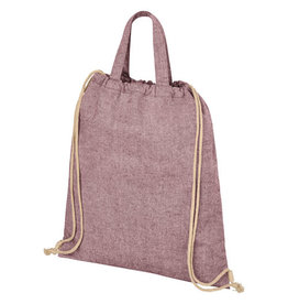 Pheebs 210 g/m² rugzak met trekkoordsluiting van gerecycled katoen