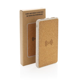 Kurk en tarwestro 8000 mAh 5W draadloze powerbank P322.219