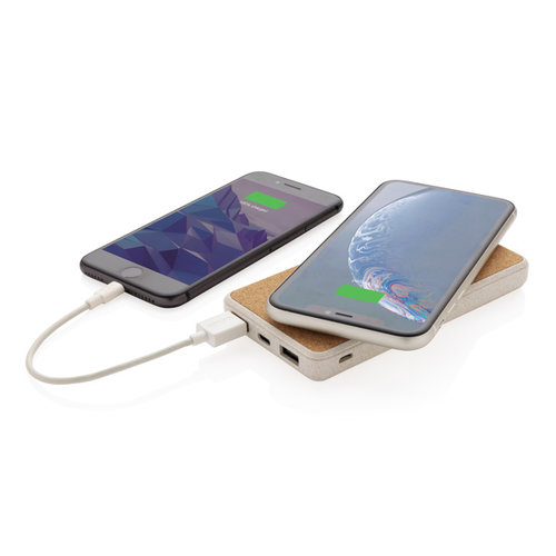 Kurk en tarwestro 8000 mAh 5W draadloze powerbank P322.219