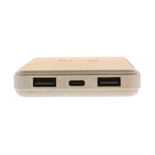 Kurk en tarwestro 8000 mAh 5W draadloze powerbank P322.219