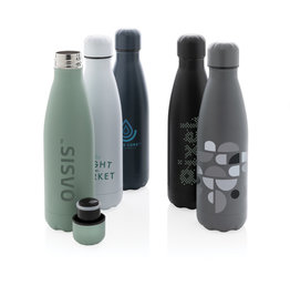 DeBle unikleur RVS vacuümfles met logo P436.46