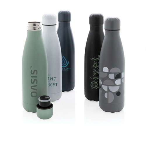 DeBle Unikleur Vacuüm Geïsoleerde RVS Thermosfles 500 ml P436.46 bedrukken met logo