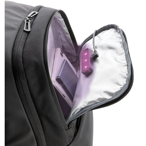 Swiss Peak laptop rugzak met UV-C sterilisatie vak P762.551 Swiss Peak laptop rugzak met UV-C sterilisatie vak P762.551