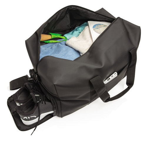 Smooth PU weekendtas P707.065 bedrukt met logo