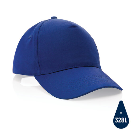 Impact 5 panel 190gr gerecycled katoenen cap met AWARE™ trac P453.339