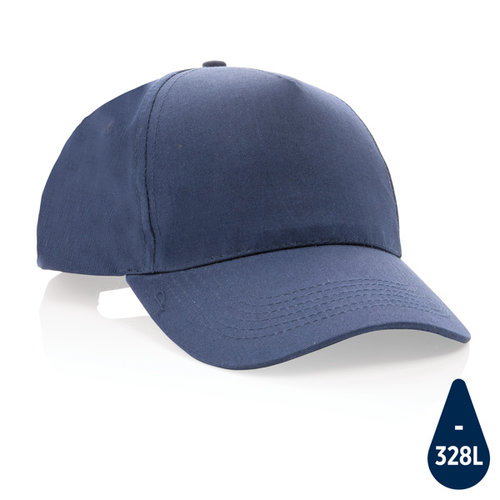 Impact 5 panel 190gr gerecycled katoenen cap met AWARE™ trac P453.339