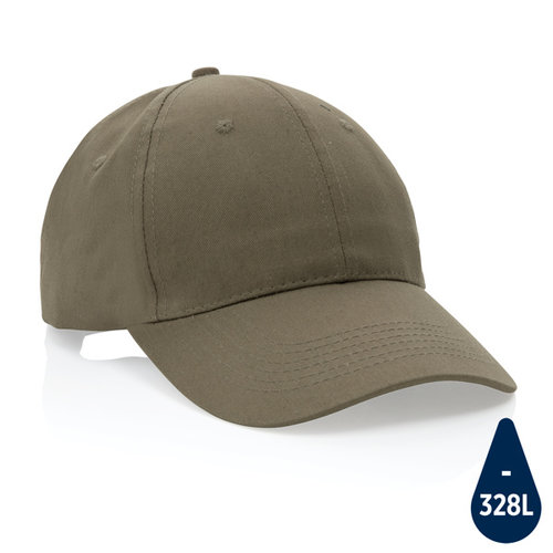 Impact 6 panel 190gr gerecycled katoenen cap met AWARE™ trac P453.329