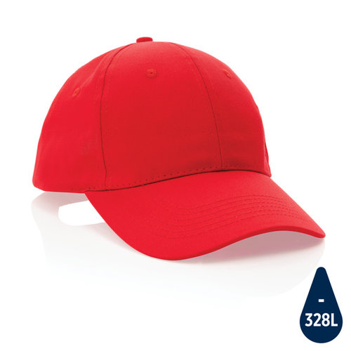 Impact 6 panel 190gr gerecycled katoenen cap met AWARE™ trac P453.329