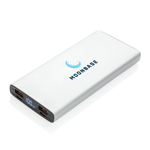 DeBle aluminium 10.000 mAh 18W Power Delivery powerbank bedrukken met logo