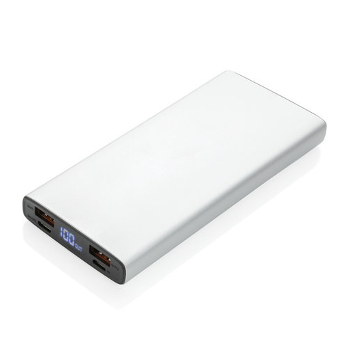 DeBle aluminium 10.000 mAh 18W Power Delivery powerbank bedrukken met logo