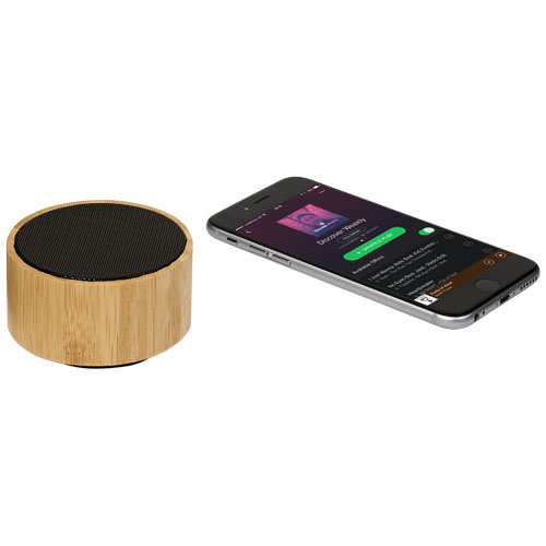 Cosmos bamboe Bluetooth speaker met logo bedrukken DeBle