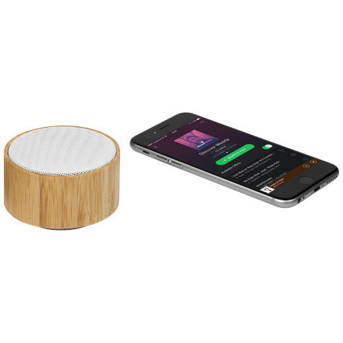 Cosmos bamboe Bluetooth speaker met logo bedrukken DeBle