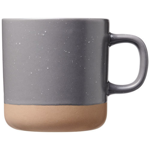 Pascal keramische mok 360 ml met ongeglazuurde bodem 100540 en logo