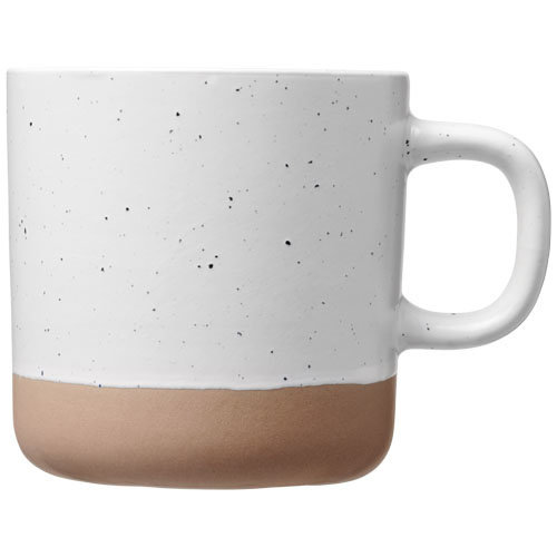 Pascal keramische mok 360 ml met ongeglazuurde bodem 100540 en logo