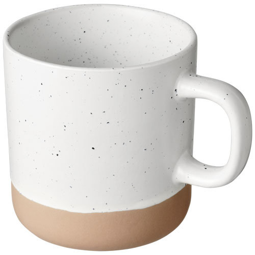 Pascal keramische mok 360 ml met ongeglazuurde bodem 100540 en logo