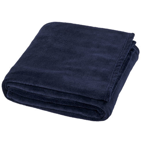 Bay extra zachte fleece deken van 100% polar fleece in luxe geschenkhoes met bedrijfslogo