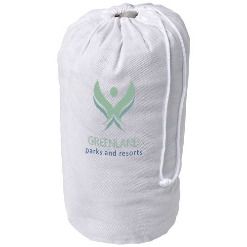 Bay extra zachte fleece deken van 100% polar fleece in luxe geschenkhoes met bedrijfslogo