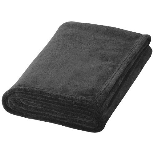 Bay extra zachte fleece deken van 100% polar fleece in luxe geschenkhoes met bedrijfslogo