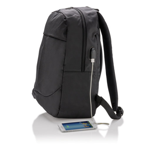 Power USB 15 inch laptoprugzak bedrukt met bedrijfslogo