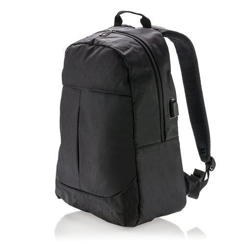 Power USB 15 inch laptoprugzak bedrukt met bedrijfslogo
