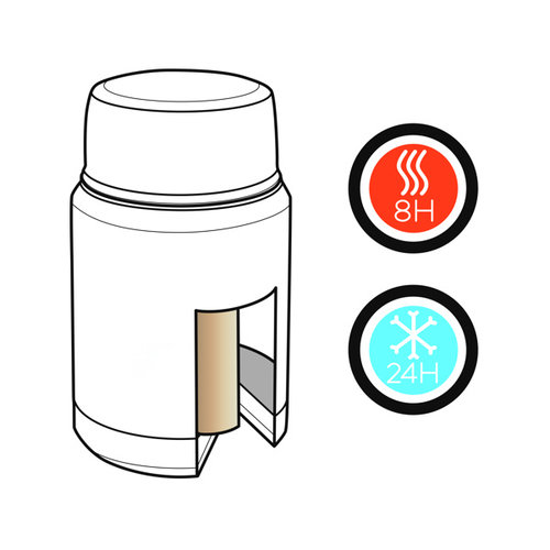 DéBlé Premium vacuüm voedselcontainer P432.981 met lasergravering van logo