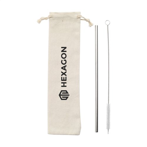 ECO RVS Straw Set metalen rietje 1277 ECO RVS Straw Set metalen rietje 1277