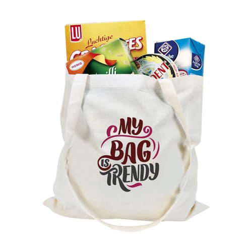 ShoppyBag (135 g/m²) lange hengsels winkeltas bedrukken met logo