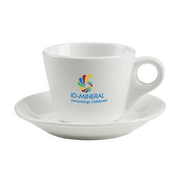 DaVinci keramische kop en schotel 205 ml 263442 met logo