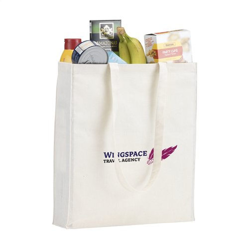 Natural Square Bag katoenen tas bedrukken met logo DeBle