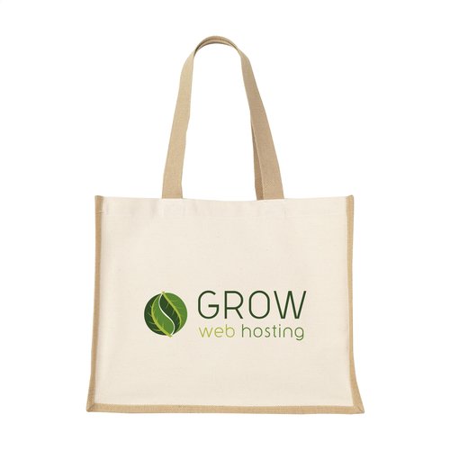 Boodschappentassen bedrukken Jute Canvas Shopper tas – 320 g/m²