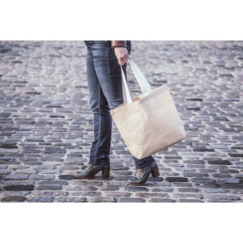 Elegance Bag jute shopper bedrukken met logo DeBle