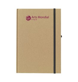 A5 notitieboek gerecycled karton 260756 bedrukt met logo