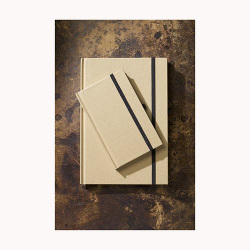 A5 notitieboek gerecycled karton 260756 bedrukt met logo