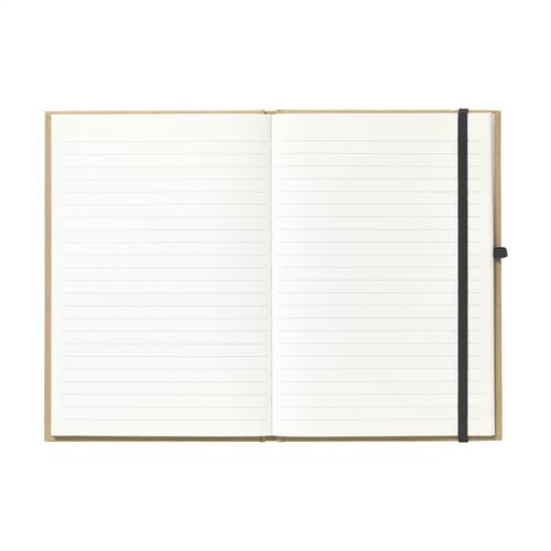 A5 notitieboek gerecycled karton 260756 bedrukt met logo