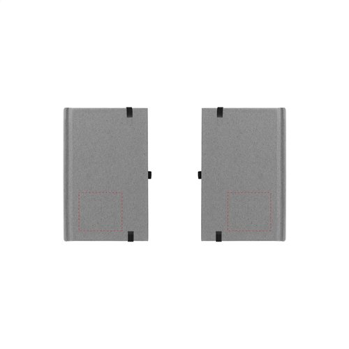 Pocket ECO A6 notitieboekje 0755.41 van gerecycled karton met 80 gelinieerde pagina’s, elastische sluiting en penlus